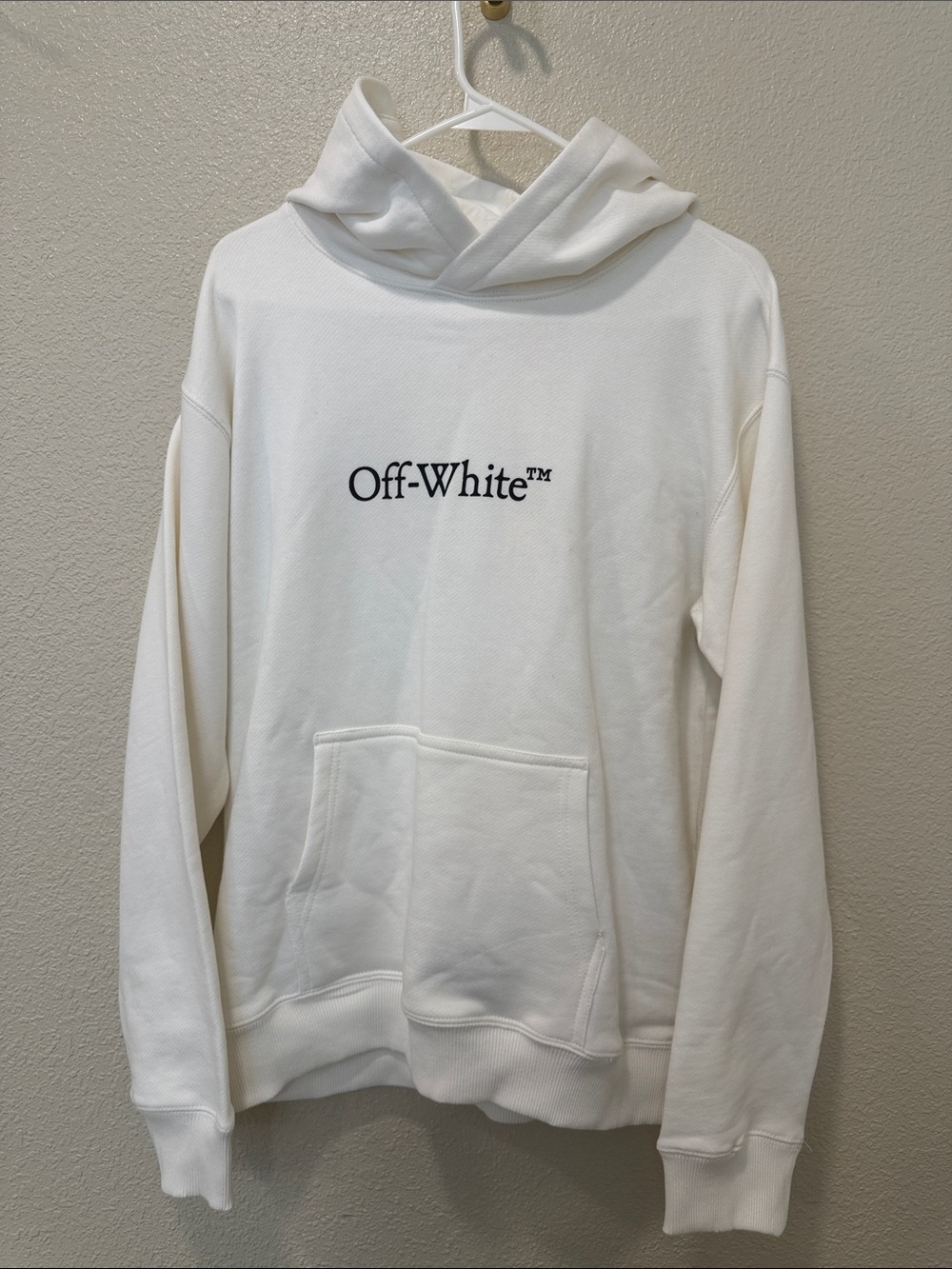 Off-White Cream Off-White™ Logo Hoodie